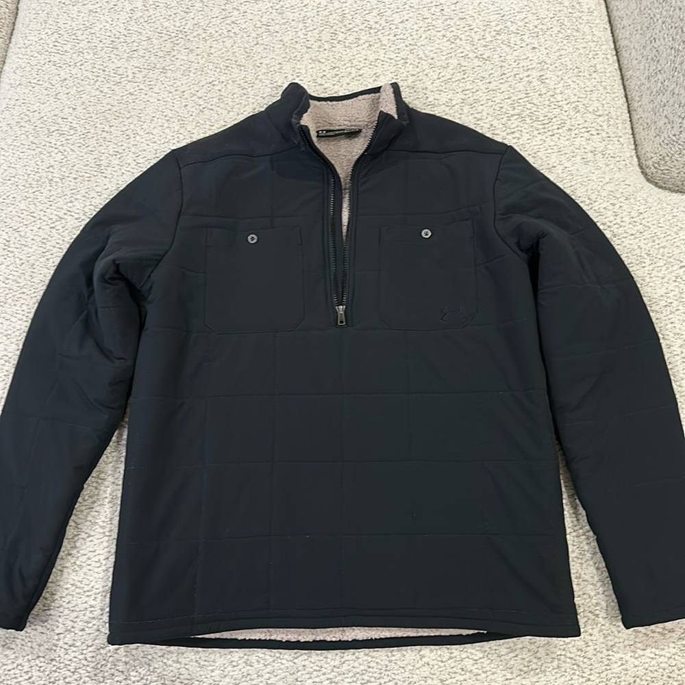 Men’s Under Armour Quilted Lined Quarter Zip Size Large